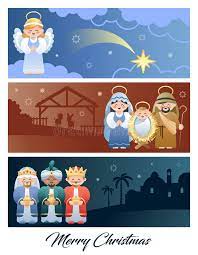 Maybe you would like to learn more about one of these? Merry Christmas Christmas Nativity Scene With Holy Family Angel And The Three Wise Men Stock Vector Illustration Of Christmas Happy 161542594