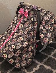Sugar Skull Carseat Canopy Baby Car Seat Cover Infant Baby Car Seats Infant Car Seat Cover Alternative Baby Clothes