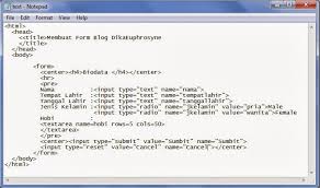 Hasil gambar untuk contoh notepad editor