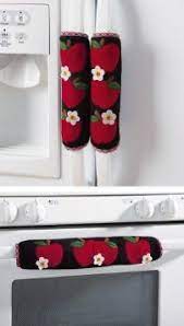 Spring flowers, floral padded fridge appliance door handle cover. Pin On Apple Decor Galore