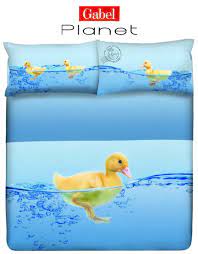 Home biancheriabiancheria letto singolocompleto lenzuolo una piazza gabel. Completo Lenzuolo Una Piazza E Mezza Gabel Planet Art Duck Duck Variante Azzurro