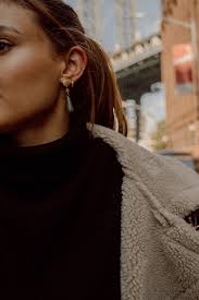 Buy Green Aventurine Athena Earrings Online in India