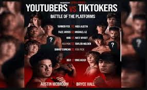 While youtubers and tiktokers are usually in a fight for followers, this saturday night, the battle gets physical. Youtubers Vs Tiktokers Who Will Be Triumphant In A Boxing Game Xperimentalhamid