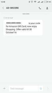 In a different variation, the text message could refer to a fake amazon prime day winner. Loot Is Back Get Free Rs 100 Amazon Gift Voucher From Intex At Freekaamaal Com