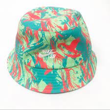 Nike Sb Abstract Green Bucket Hat M L Green Bucket Hat Hats Bucket Hat