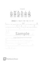 Edith piaf - La vie en rose (french & English) (우쿨렐레 ukulele) Sheets by  시월필름