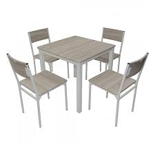 Des tables de cuisine pratiques. Table De Cuisine Avec Chaises 4 Chaises Chene Ahla Decor Meuble Decoration