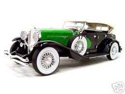 1934 Duesenberg Model J Black Green 1 18 Diecast Model Car Signature Models 18110 Model Cars Collection Diecast Model Cars Car Model