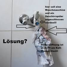 Waschmaschine Geschirrspuler Und Spule In Der Kuche Anschliessen Anschluss