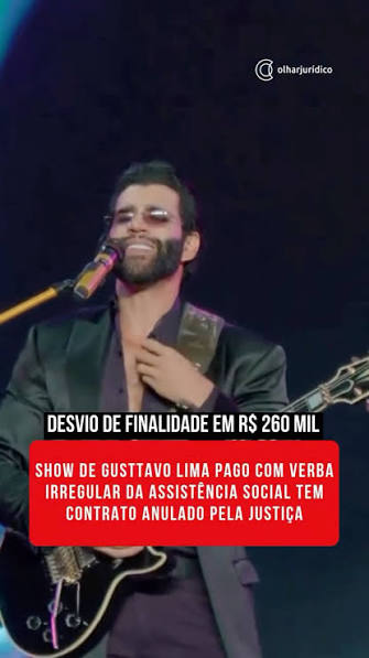 O juiz Andr&eacute; Luciano Gahyva anulou a inexigibilidade e os contratos de licita&ccedil;&atilde;o firmados pela Prefeitura de Diamantino para a contrata&ccedil;&atilde;o do cantor Gusttavo Lima no anivers&aacute;rio de 288 anos do ...