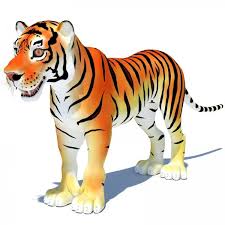 Cartoon Tiger Is A High Quality 3d Model To Add More Details And Realism To Your Rendering Cartoons Fully Detailed Textured 3d Cartoon Tiger 3d Model Tiger