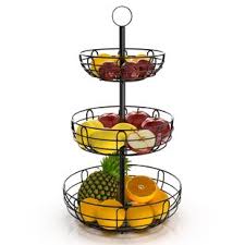 Metal fruit baskets can replace boxes and other containers at home. Metal Fruit Basket Wayfair