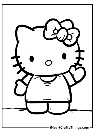 And these sets of worksheets fulfill that goal 100%. Cartoon Kitty Waving Coloring Pages Blog Coloring Pages General