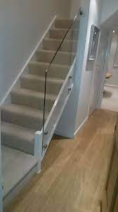 Home Stairs Design Glass Bannister Glass Stair Balustrade