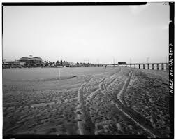 7. GROUND VIEW OF PIER, LOOKING EAST FROM BEACH; SHOWING 27TH BENT LANDWARD  TO MAXWELL'S RESTAURANT, NEPTUNE'S GALLEY (RIGHT OF CENTER)