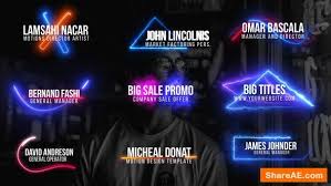 15 lower thirds that you can customize natively in adobe premiere. Videohive Neon Lower Thirds Premiere Pro Free After Effects Templates After Effects Intro Template Shareae
