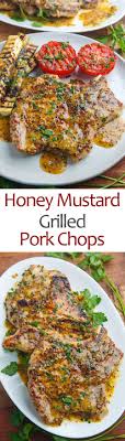 Honey Mustard Grilled Pork Chops Recipe Pork Chop Recipes Grilled Pork Recipes Pork Dinner
