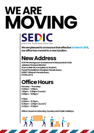 Maybe you would like to learn more about one of these? Sedic On Twitter We Are Pleased To Announce That Effective 1st March 2018 We Have Moved From Our Current Office At Menara Usahawan To The New Address Below Current Phone Fax