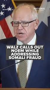 Minnesota Governor Tim Walz called out Department of Homeland Security  Secretary Kristi Noem for walking out of a congressional hearing ahead of  his press conference addressing alleged government ...