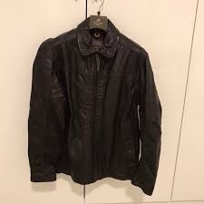 Timberland Leather Jacket Men S Fashion Tops Sets Formal Shirts On Carousell
