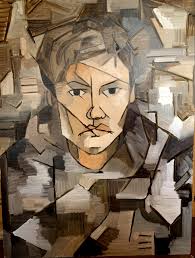 Original Art Self Portrait of shops an