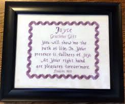Joyce Name Blessings Personalized Cross Stitch Design From Joyful Expressions In 2020 Personalized Cross Cross Stitch Designs Cross Stitch