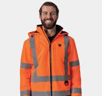 Flagstaff Men's Heated High-Visibility Jacket - Fluorescent Yellow & Black  / S