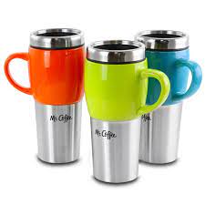 If we had to choose a runner up, we like the hydro flask coffee with flex lid for its convenient carrying strap, color and size options and ability to keep beverages. Mr Coffee Traverse 3 Piece 16 Ounce Stainless Steel And Ceramic Travel Mug And Lid In Red Blue And Green Walmart Com Walmart Com