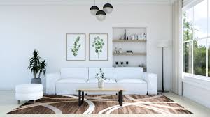 Because an ivory sofa is a fairly neutral piece, you want to add visual interest and texture to the room. White Couch What Color Rug 10 Best Color Ideas Roomdsign Com