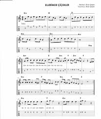 Ellerimde Cicekler Notalari Muzik Egitimi Muzik Notalari Muzik