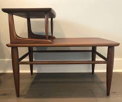 Midcentury Two Tier Mersman 8087 End Table By Layofthelanddecor On Etsy Table Furniture End Tables