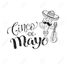 Cinco de mayo is an annual celebration. Funny Cinco De Mayo Illustration With Calligraphic Text Cartoon Royalty Free Cliparts Vectors And Stock Illustration Image 56467712