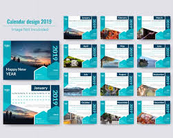 Abstract Desk Calendar 2019 Desk Calendars Calendar Layout Calendar Design