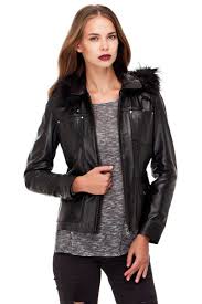 Derimod Bayan Deri Ceket Modelleri Black Leather Motorcycle Jacket Leather Jackets Women Leather Jacket
