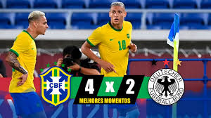 Delegação do brasil segue em busca de medalhas nos jogos olímpicos de tóquio. Brasil 4 X 2 Alemanha Gols E Melhores Momentos Jogos Olimpicos Toquio 2021 Youtube