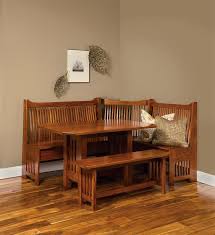 Learn to make a banquette bench for a breakfast nook, dining space or for additional seating and storage. Mission Corner Nook Set From Dutchcrafters Amish Furniture