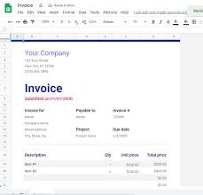 5 Google Sheets Invoice Templates For Sheet Natives