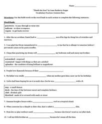 Zlateh The Goat By Isaac Bashevis Singer Vocabulary Practice Context Clues