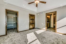We've finished the modern farmhouse master bathroom and the vintage modern powder room! Empty Master Bedroom With Separate Entrances To Bathroom And Walk In Closet Stock Photo Picture And Royalty Free Image Image 147314869