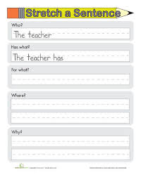 First Grade Reading Writing Worksheets Sentence Skills Practice First Grade Writing Writing Lessons Teaching Writing