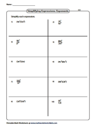 Take a look at the worksheet on the left, which poses a number of mathematical expressions that can be simplified and later solved by first using the distributive property to remove the parentheticals. Simplifying Algebraic Expression Worksheets