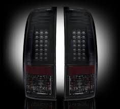 Recon Part 264176bk Smoke Ford Superduty Heavy Duty F250 F350 F450 F550 F650 2008 2009 2010 2011 2012 2013 2014 Smoked Lens Led Tail Lights Tail Light F250