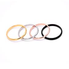 Most gold allergies are actually the skin's reaction to the nickel in the ring or other pieces of jewelry when it is on the skin for long periods of time. Titanium Steel Rose Gold Rings Anti Allergy Smooth Simple Wedding Couple Rings Bijouterie For Man Or Woman Gift Buy Couple Rings Rose Gold Rings Wedding Rings Product On Alibaba Com