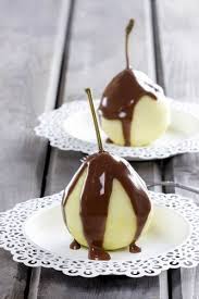 Poires Pochees Chocolat Et Vanille Recette Poires Pochees Dessert Gourmand Dessert