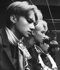 Ateez Aesthetic Black White Tumblr Zero To One Kpop Kband Ulzzang San Black And White Aesthetic White Aesthetic Black Aesthetic