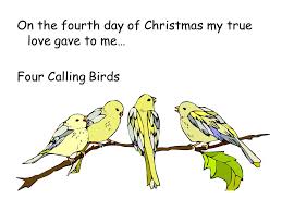On the fifth day of christmas my true love sent to me: 12 Days Of Christmas On The First Day Of Christmas My True Love Gave To Me A Partridge In A Pear Tree Ppt Download