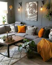 I Like This Sofa With The Lounge On One End No Comment On The Sofa Shade May Be Dark In 2021 Living Room Orange Living Room Decor Apartment Apartment Living Room