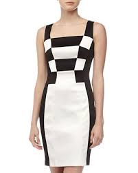Jax Checkerboard Cocktail Dress Ivory Black With Images African Fashion Dresses Dresses Pretty Dresses