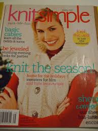 I like simple items that knit up quickly and that i can easily give away as soon as they are completed. Knit Simple Magazine 2005 2012 Knitting Patterns Prices Us Incl Ship Us Ontario