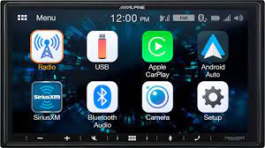 Alpine 7 Android Auto Apple Carplay Built In Bluetooth In Dash Digital Media Receiver Black Ilx W650 Best Buy Apple Car Play Carplay Android Auto